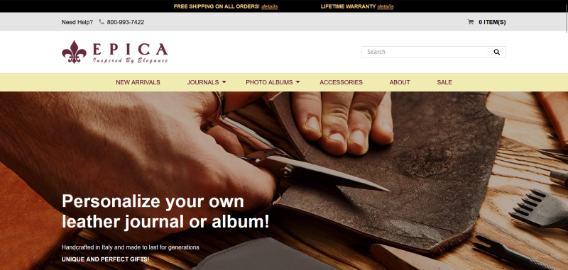Epica technology website developed by Kwalsys